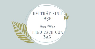 Đẹp theo mọi cách của bạn blue organic-simple