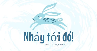 Hãy nhảy đến đó blue whimsical-color-block