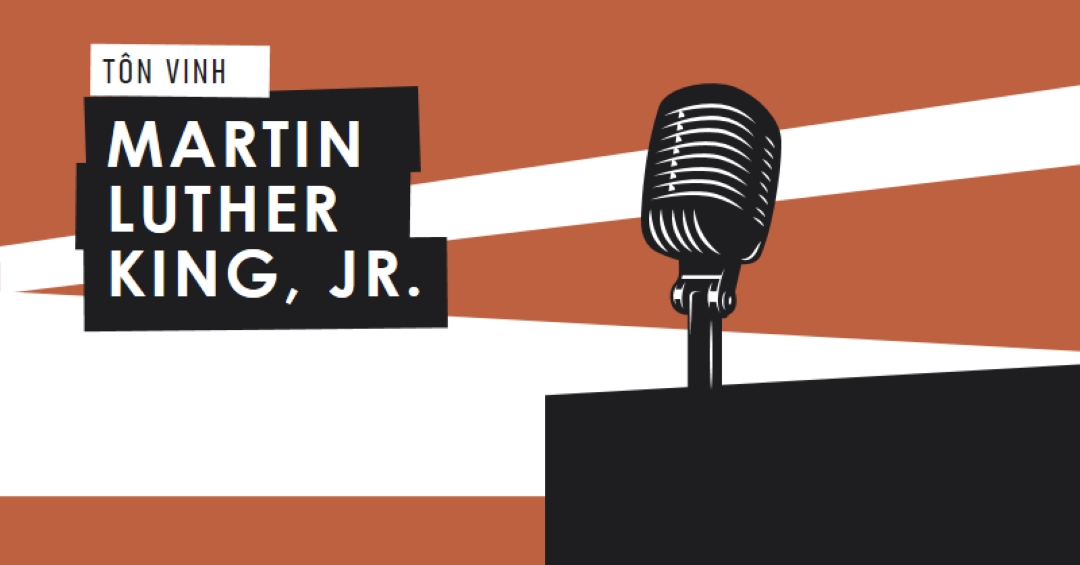 Vinh danh MLK Jr. brown modern-bold