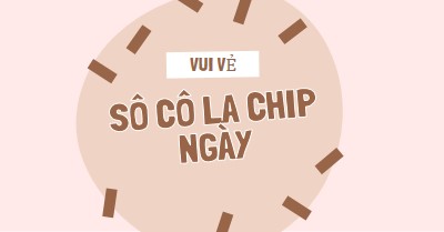 Chúc mừng ngày Sôcôla brown organic-simple