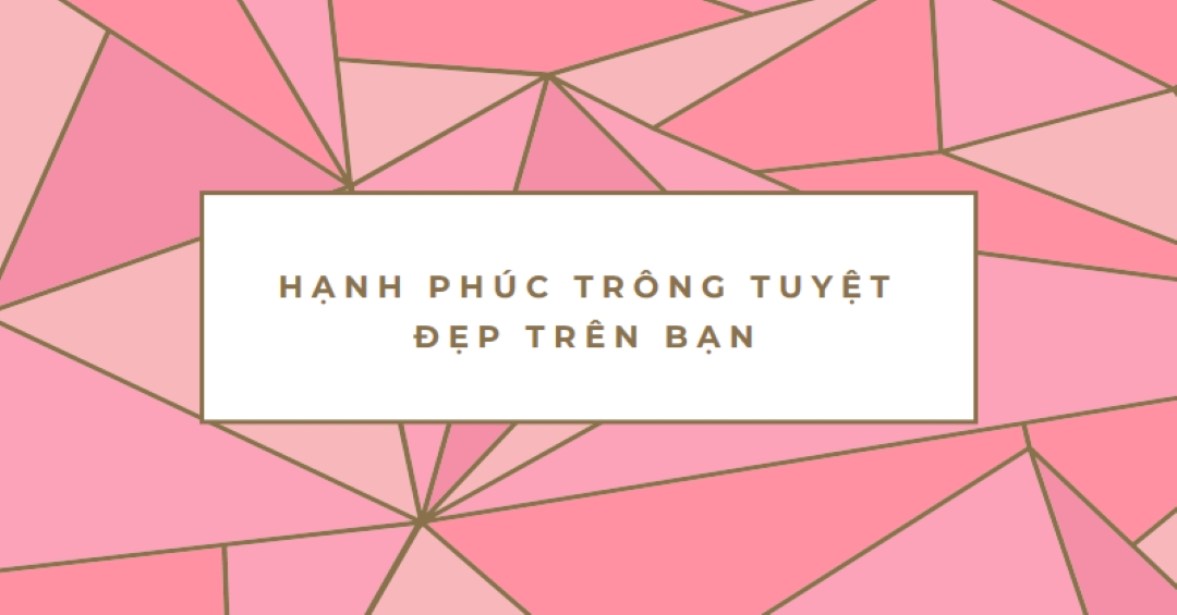Hạnh phúc trở lại pink modern-simple