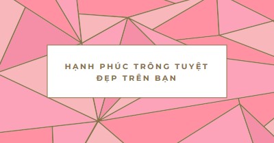 Hạnh phúc trở lại pink modern-simple