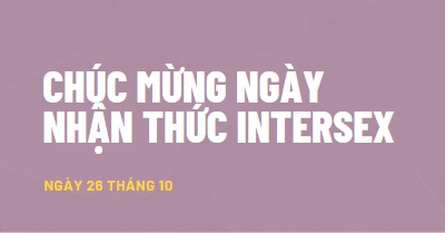 Happy Intersex Ngày Nhận thức purple modern-bold