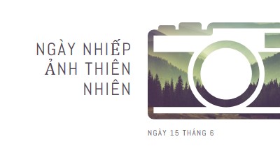 Ngày Nhiếp ảnh Thiên nhiên white modern-simple