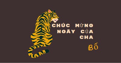 Chúc mừng ngày của cha, bố brown whimsical-color-block