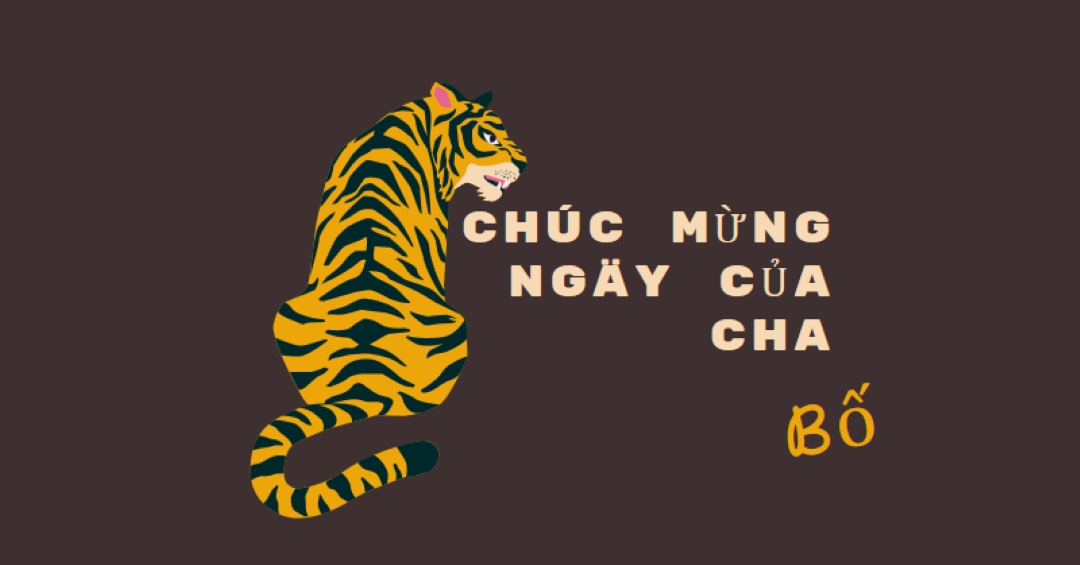 Chúc mừng ngày của cha, bố brown whimsical-color-block