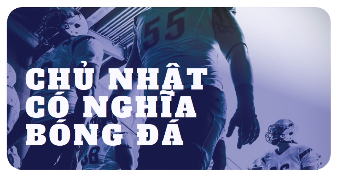 Chủ nhật có nghĩa là bóng đá purple modern-bold