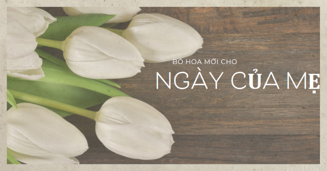 Bó hoa của mẹ brown modern-simple