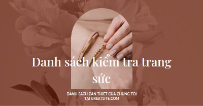 Danh sách kiểm tra trang sức pink organic-boho