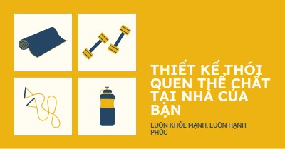 Khỏe mạnh và hạnh phúc yellow modern-bold