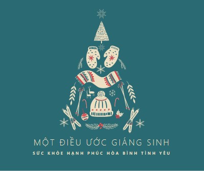 Tất cả những gì tôi muốn cho Giáng sinh green modern-simple