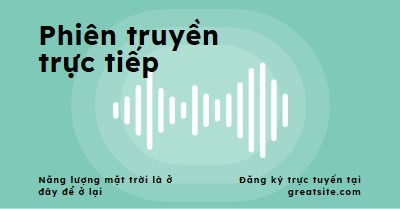 Phiên truyền trực tiếp green modern-simple