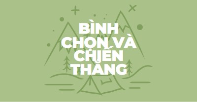 Bình chọn và chiến thắng green whimsical-line