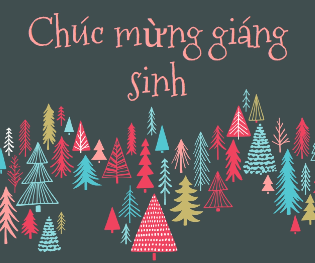 Chúc mừng giáng sinh green whimsical-line