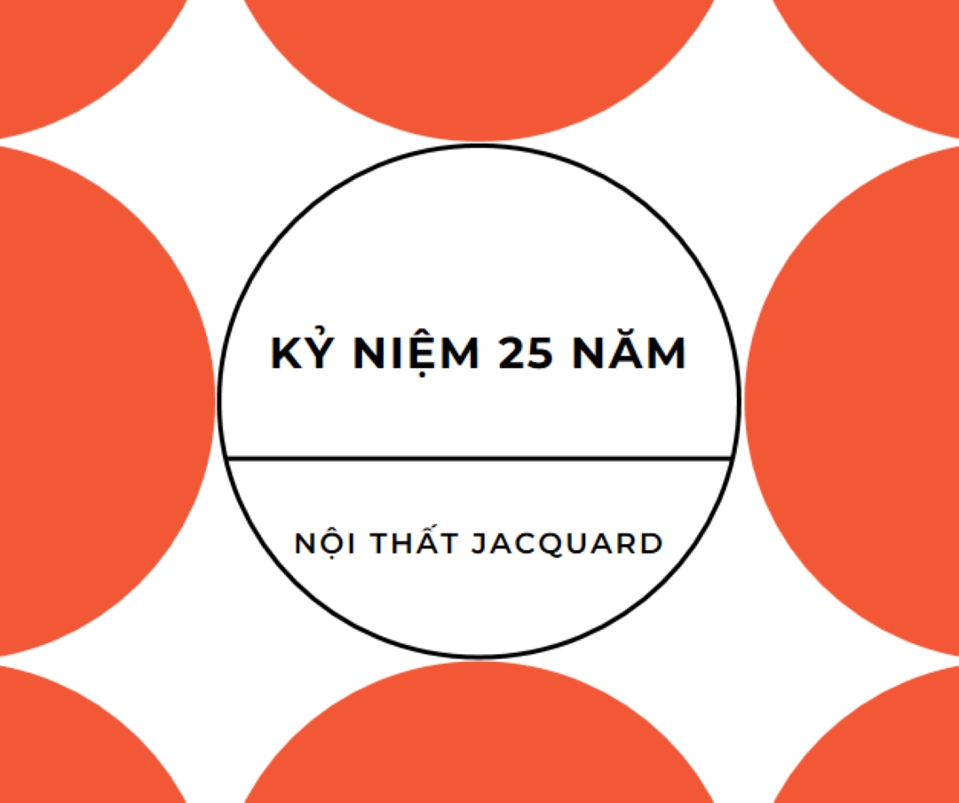 Kỷ niệm 25 năm orange modern-geometric-&-linear