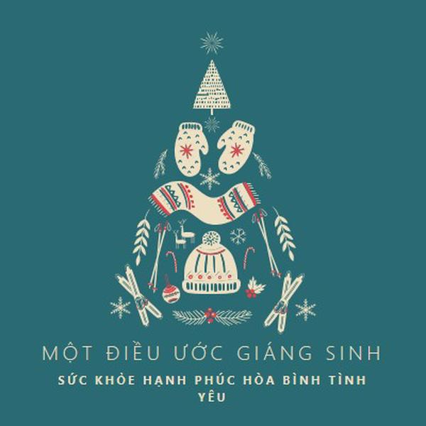 Tất cả những gì tôi muốn cho Giáng sinh green modern-simple