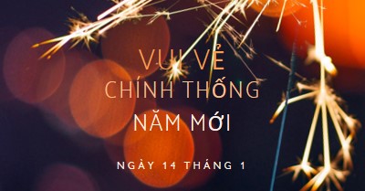 Chúc mừng Năm mới Chính thống giáo black modern-simple