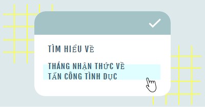 Tìm hiểu về Tháng nhận thức về tấn công tình dục blue vintage-retro