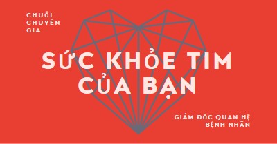 Sức khỏe tim của bạn red modern-bold