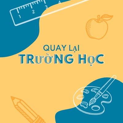 Tuyệt cho trường học yellow modern-geo-&-linear