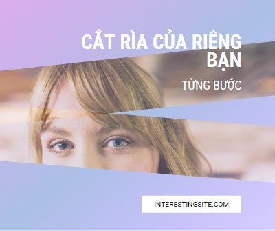 Cắt rìa của riêng bạn purple modern-bold