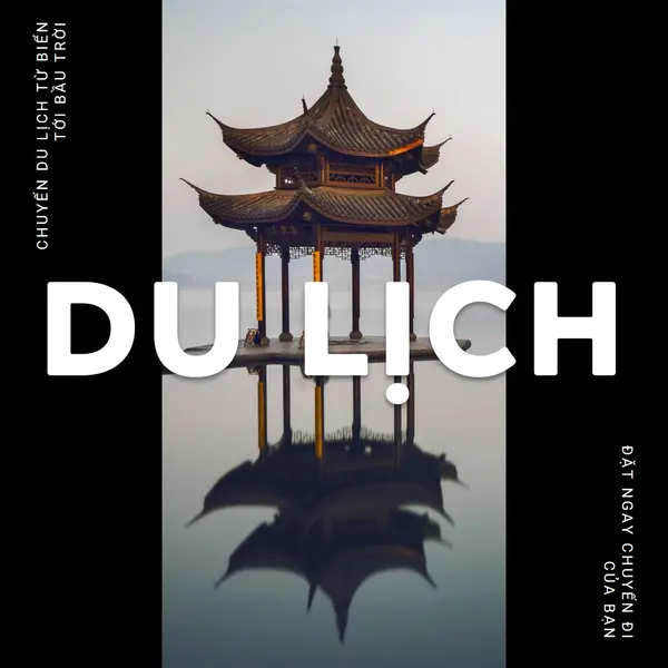 Ngôi chùa phản chiếu black modern-bold