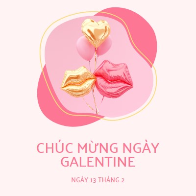 Chúc mừng ngày Valentine, gal white organic-simple