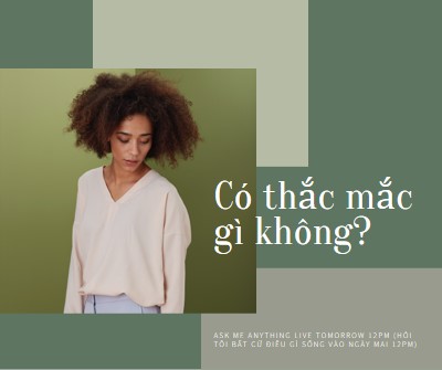 Có thắc mắc gì không? green modern-simple