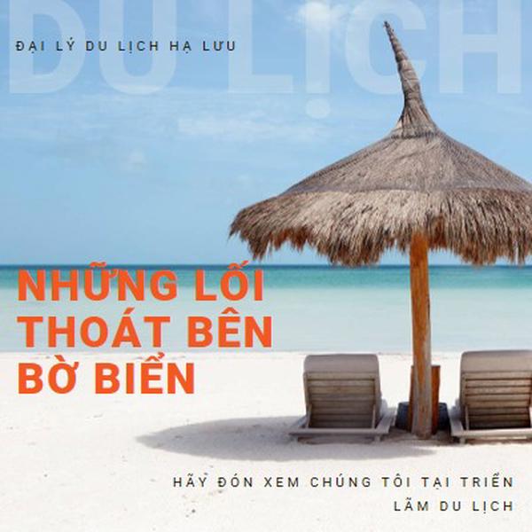 Bờ biển thoát blue modern-bold