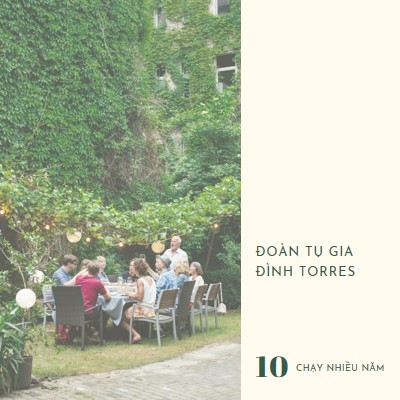 Bữa tối gia đình green modern-simple