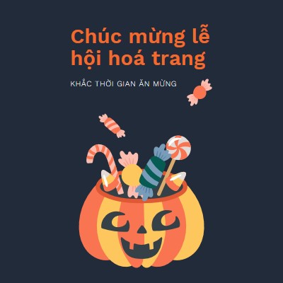 Có một Halloween ngọt ngào black whimsical-line