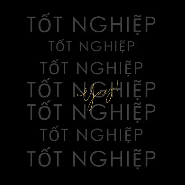 Yay để tốt nghiệp black modern-simple