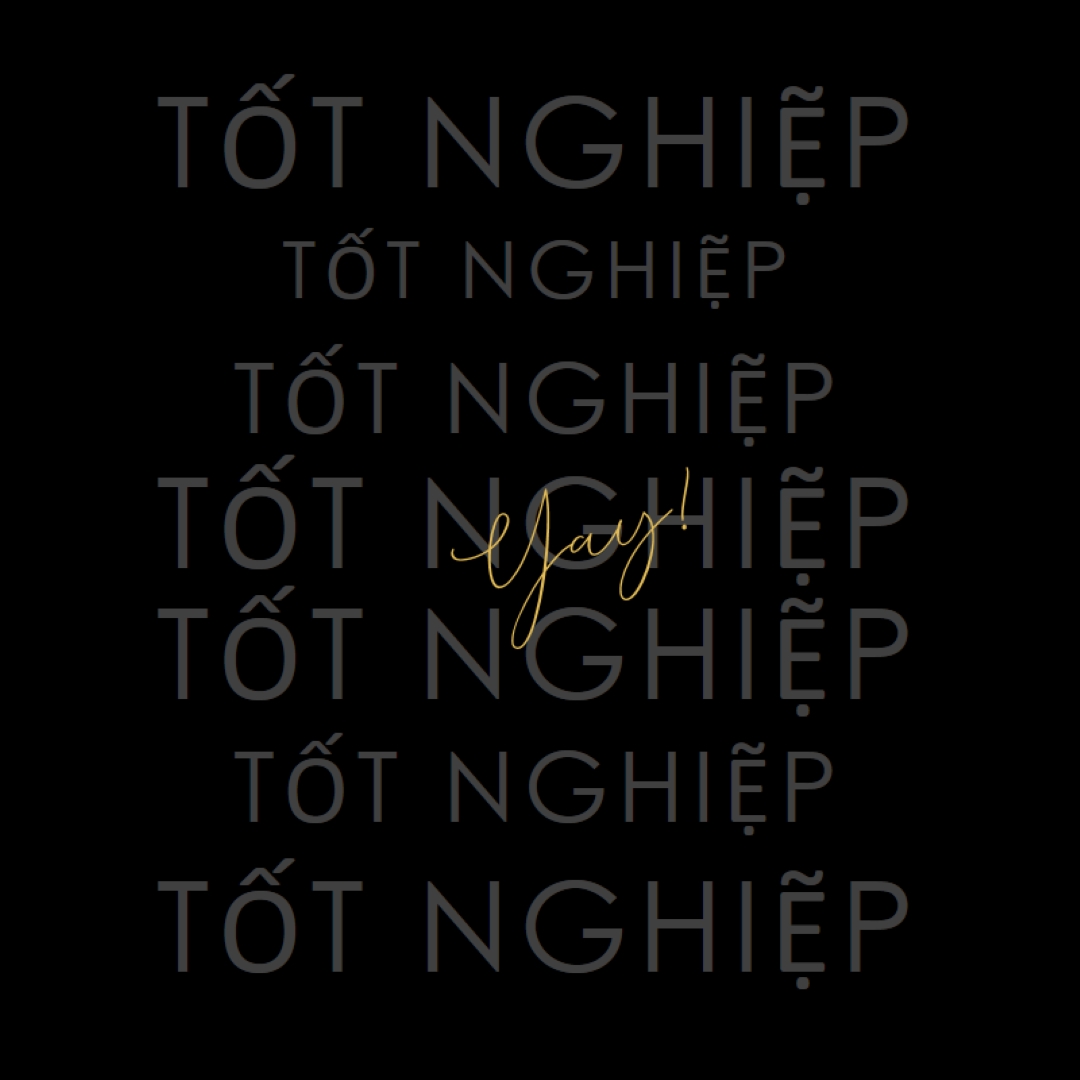 Yay để tốt nghiệp black modern-simple