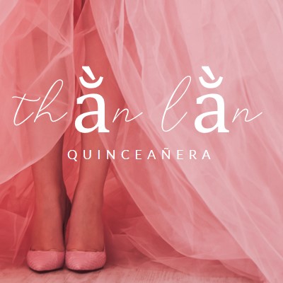 Màu quinceanera pink modern-simple