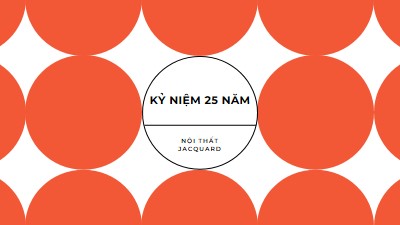 Kỷ niệm 25 năm orange modern-geometric-&-linear