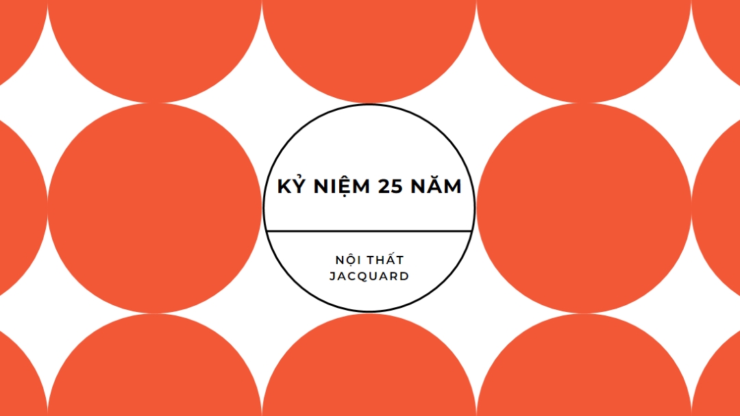 Kỷ niệm 25 năm orange modern-geometric-&-linear