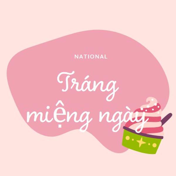 Tươi nướng vui vẻ pink whimsical-line