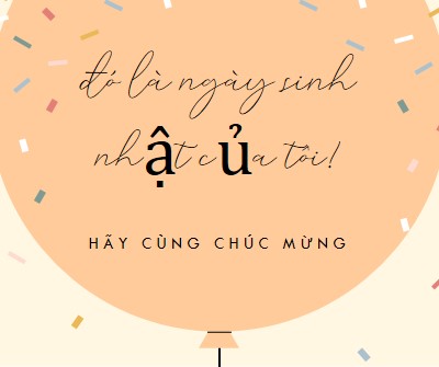 Chúng ta hãy cùng chúc mừng sinh nhật của tôi yellow whimsical-line