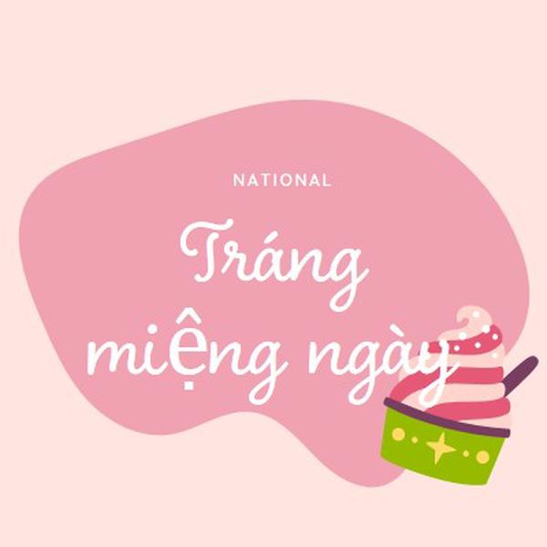 Tươi nướng vui vẻ pink whimsical-line