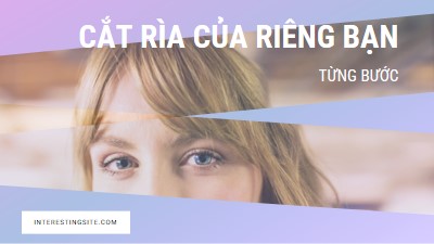 Cắt rìa của riêng bạn purple modern-bold