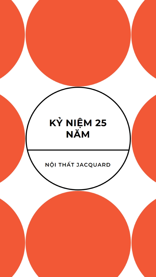 Kỷ niệm 25 năm orange modern-geometric-&-linear