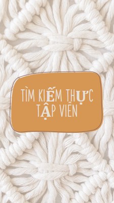 Tầm nhìn của macrame white organic-boho