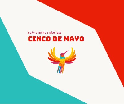 Chúc mừng Cinco de Mayo red modern-color-block