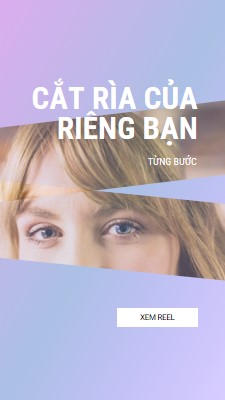 Cắt rìa của riêng bạn purple modern-bold