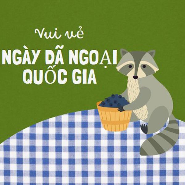 Chúc mừng ngày Quốc khánh Picnic green whimsical-color-block