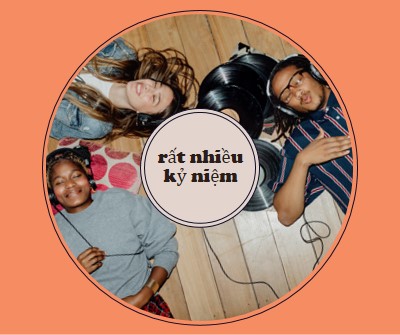Rất nhiều kỷ niệm orange vintage-retro