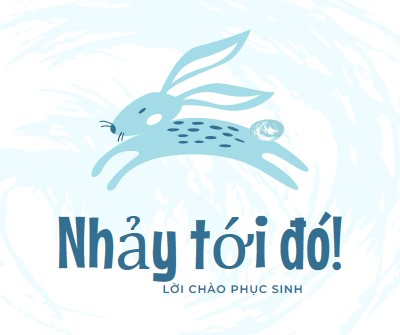 Hãy nhảy đến đó blue whimsical-color-block