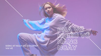 Nhịp điệu dân tộc purple modern-bold