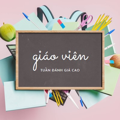 Đánh giá cao các giáo viên pink modern-simple