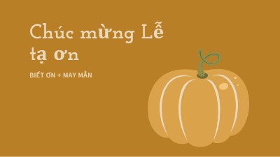 Biết ơn và may mắn brown whimsical-line